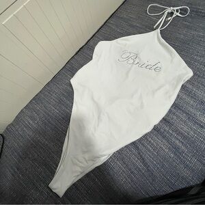💍Lovers + Friends Custom BRIDE Bodysuit XL